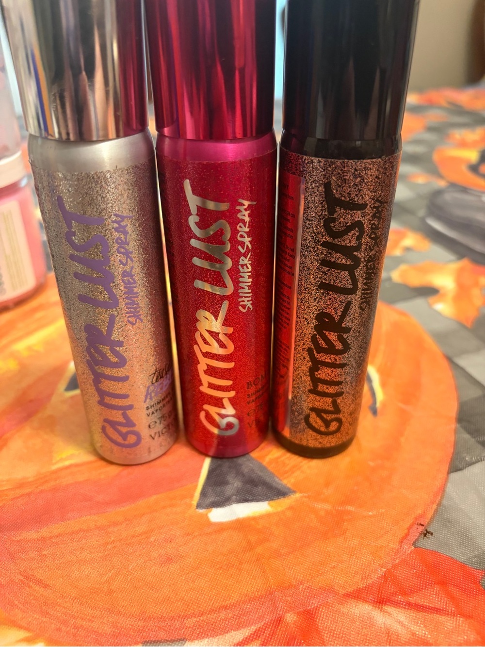 Victoria Secret Glitter Lust Shimmer Spray Lot Of 3 New bombshell-tease & Love